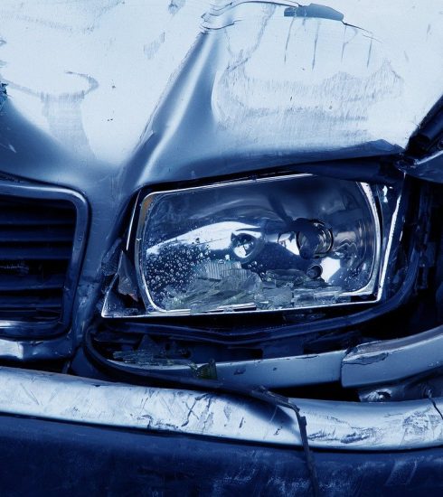 headlamp accident auto blue broken 2940