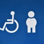 white and blue number 2