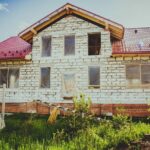 construction, house, building, home construction, the façade of the, nature, sky, wall, building wall, cottage